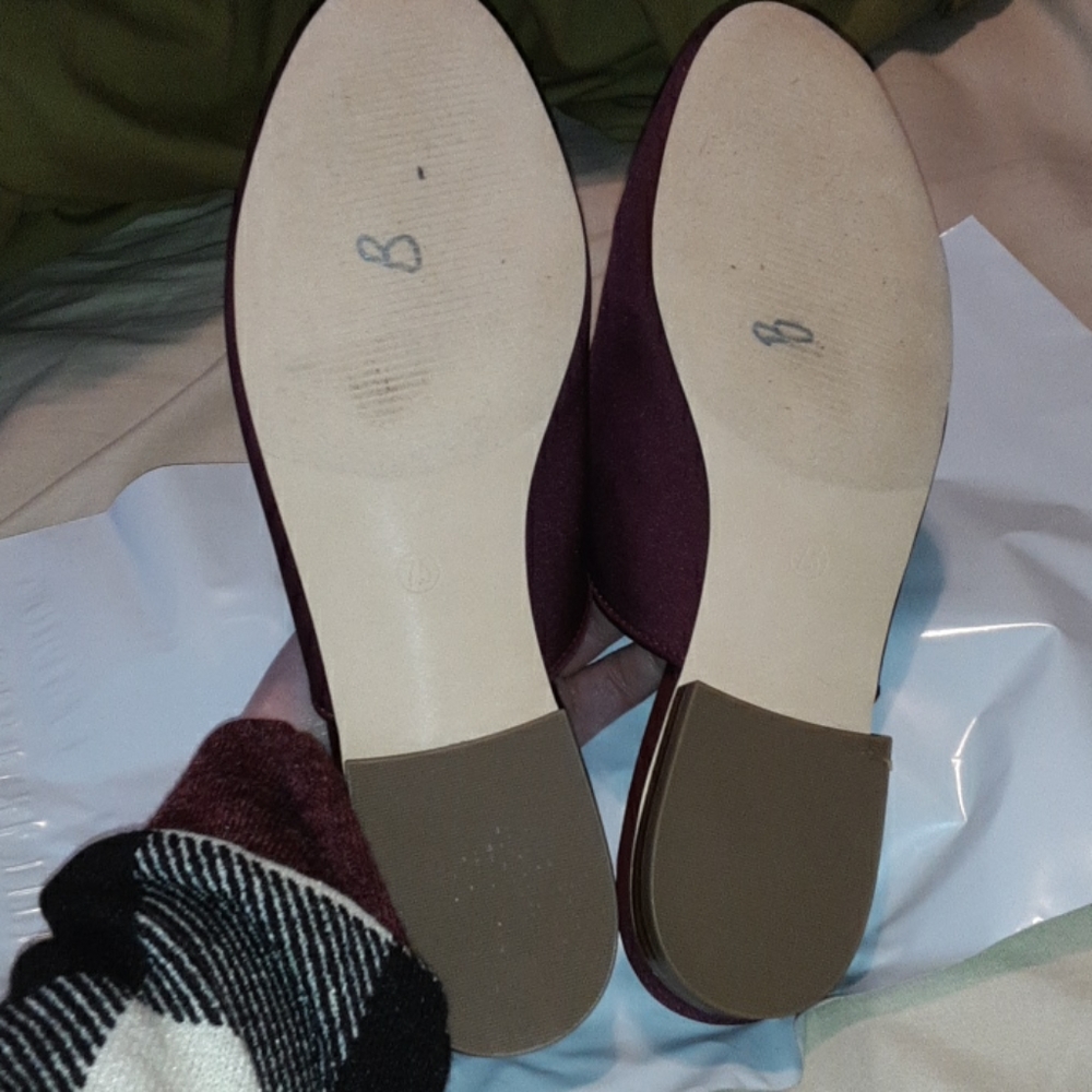 Loft Burgundy Mules Size 7.5 - Picture 11 of 11